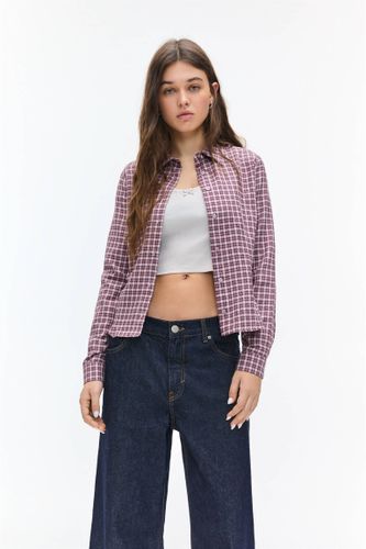 Chemise Cintrée À Carreaux - Pull&Bear - Modalova