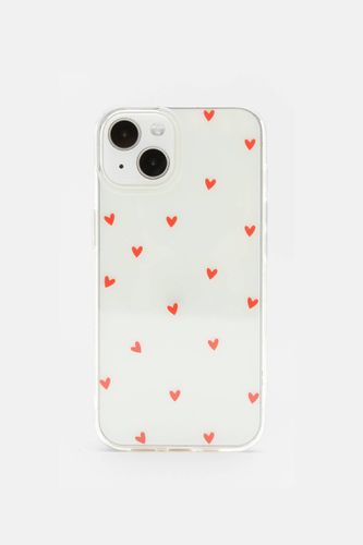 Coque Iphone Avec Cœurs Rouges - Pull&Bear - Modalova