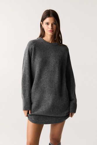 Robe Maille Manches Longues - Pull&Bear - Modalova