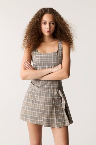 Robe Courte Carreaux - Pull&Bear - Modalova