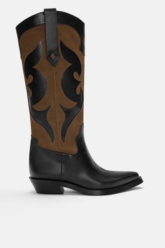 Bottes Cowboy Contrastantes - Pull&Bear - Modalova