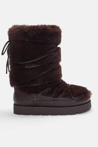 Bottes En Fausse Fourrure Doublées - Pull&Bear - Modalova