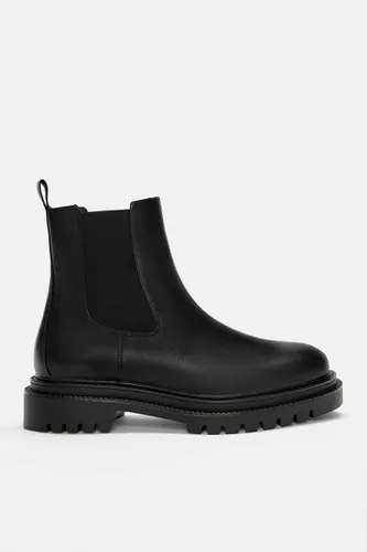 Bottes Chelsea En Cuir - Pull&Bear - Modalova