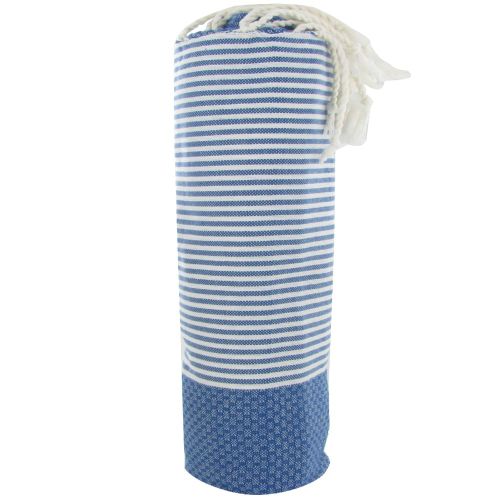 BIJOUX Fouta Drap Plage et Hammam Coton Nid d'Abeille Couleur Ray - LES POULETTES - Modalova