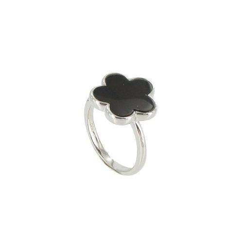 Bague Argent Chance Onyx - taille 56 - LES POULETTES BIJOUX - Modalova