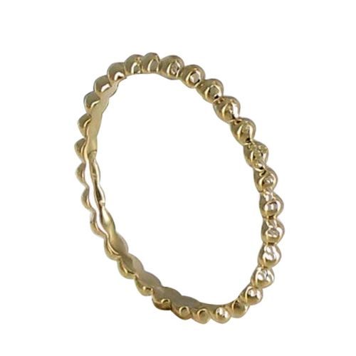 Bague Plaqué Or Anneau de Billes - taille 62 - LES POULETTES BIJOUX - Modalova