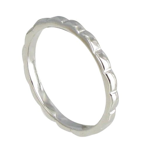 Bague Argent Anneau de Vagues - taille 60 - LES POULETTES BIJOUX - Modalova