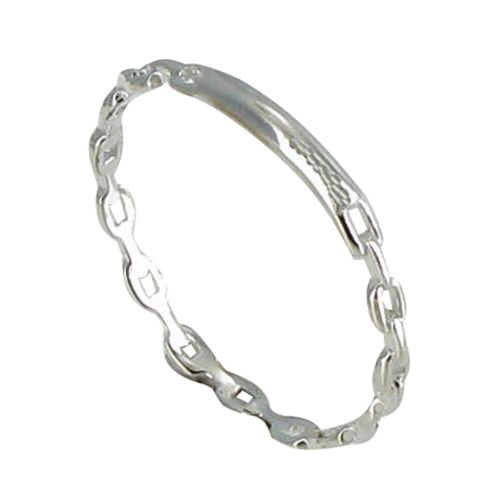 Petite Bague Argent 925 Gourmette - LES POULETTES BIJOUX - Modalova