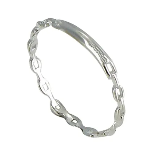 Petite Bague Argent 925 Gourmette - taille 50 - LES POULETTES BIJOUX - Modalova