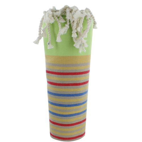 BIJOUX V Fouta Drap Plage et Hammam Coton Couleur Sable et Rayé J - LES POULETTES - Modalova