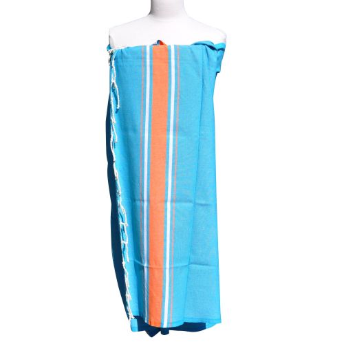 BIJOUX Fouta Drap Plage et Hammam Coton Couleur Grosse Rayur - LES POULETTES - Modalova