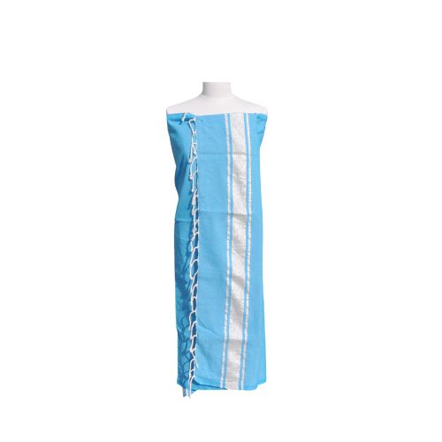 BIJOUX V Fouta Drap Plage et Hammam Coton Rayé Lurex Argent - LES POULETTES - Modalova