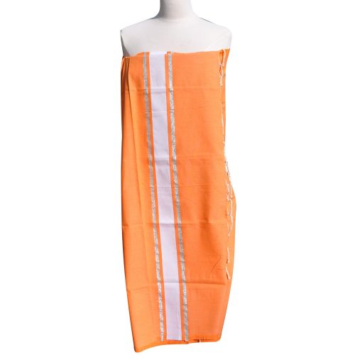 BIJOUX Fouta Drap Plage et Hammam Coton Rayé Blanc et Lurex Arg - LES POULETTES - Modalova