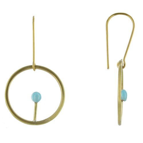 Boucles d'Oreilles Laiton Ronde Allumette - Classics - LES POULETTES BIJOUX - Modalova