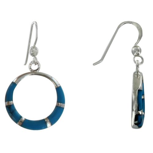Boucles d'Oreilles Argent 925 Anneau et Résine - Classics - Tur - LES POULETTES BIJOUX - Modalova
