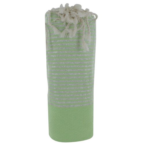 BIJOUX Fouta Drap Plage et Hammam Coton Nid d'Abeille Anis Petite - LES POULETTES - Modalova