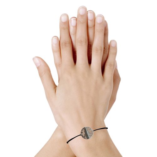 Bracelet Lien Médaille Argent Plaqué Or Rose Ruthénium New York - LES POULETTES BIJOUX - Modalova