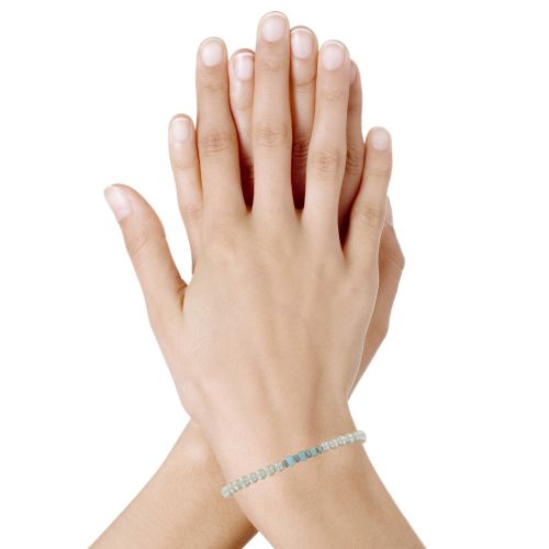 Bracelet Perles Biwa Blanches Trois Anneaux de Larimar et - LES POULETTES BIJOUX - Modalova