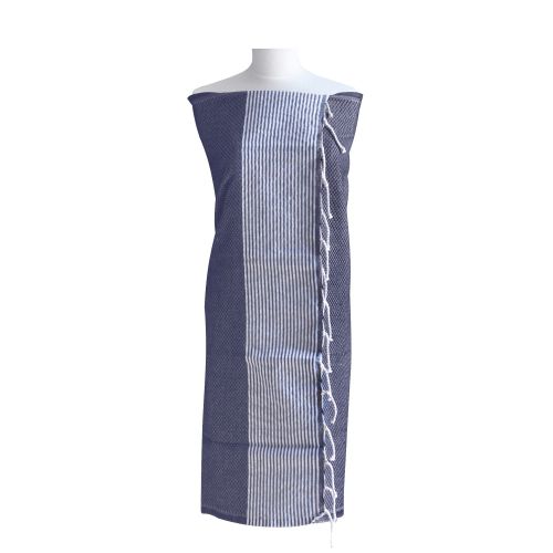 BIJOUX Fouta Drap Plage et Hammam Coton Nid d'Abeille Marine Peti - LES POULETTES - Modalova