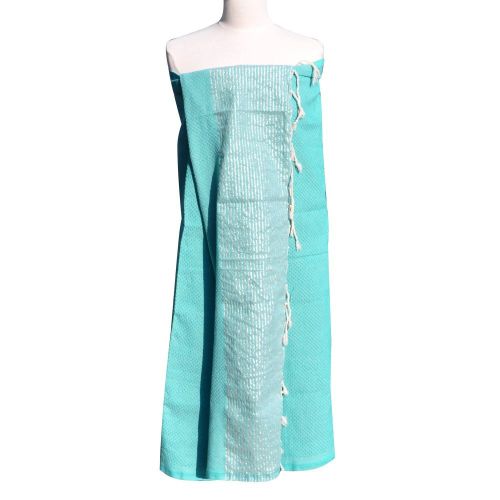 BIJOUX Fouta Drap Plage et Hammam Coton Nid d'Abeille Petite - LES POULETTES - Modalova
