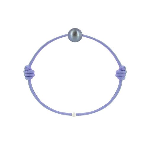 Set Collier et Bracelet Lien La Perle Noire des Poulettes - Col - LES POULETTES BIJOUX - Modalova