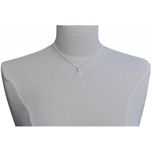 Collier Argent Rhodié Pendentif Petit Cercle Céramique - Classi - LES POULETTES BIJOUX - Modalova
