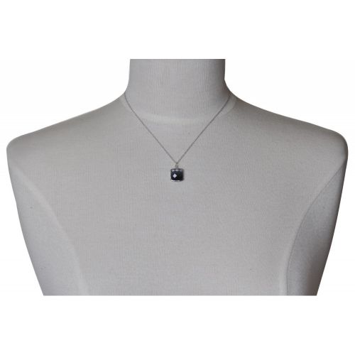 Collier Argent et son Carré Oeil de Chat Facetée - Classics - N - LES POULETTES BIJOUX - Modalova