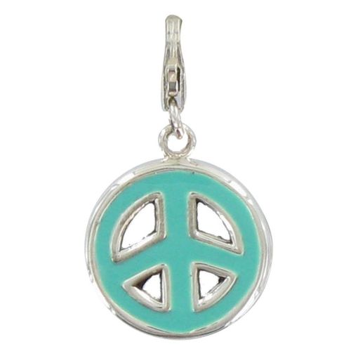 Charms Argent 925 Médaille Paix Emaillé - Classics - LES POULETTES BIJOUX - Modalova