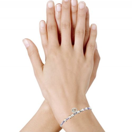 Bracelet liberty Perles et Médaille Etoile en Argent - Classics - LES POULETTES BIJOUX - Modalova