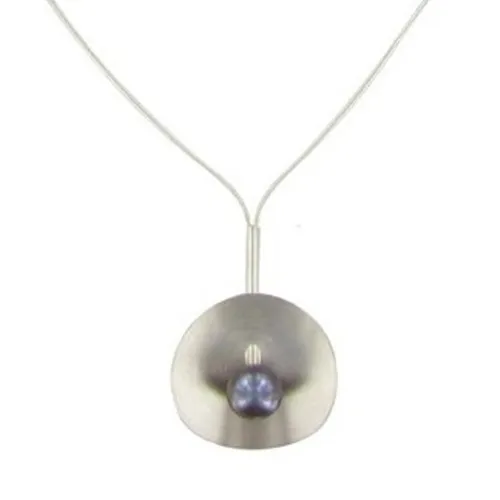 Collier Argent 925 Nénuphar Perle de Culture 8-9mm - Classics - LES POULETTES BIJOUX - Modalova