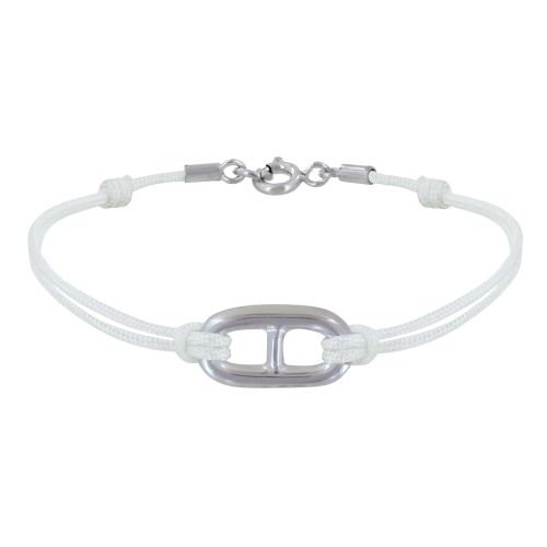 Bracelet Lien 925 Maille Marine - Blanc - LES POULETTES BIJOUX - Modalova