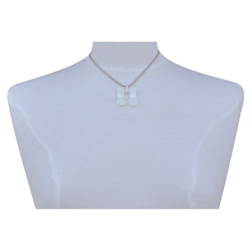 Collier Argent 925 et Petit Pendentif Pâte de Verre Donuts Vani - LES POULETTES BIJOUX - Modalova