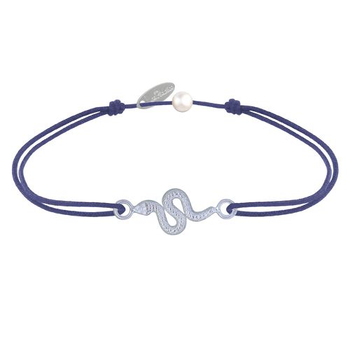 Bracelet Lien Serpent - Bleu Navy - LES POULETTES BIJOUX - Modalova