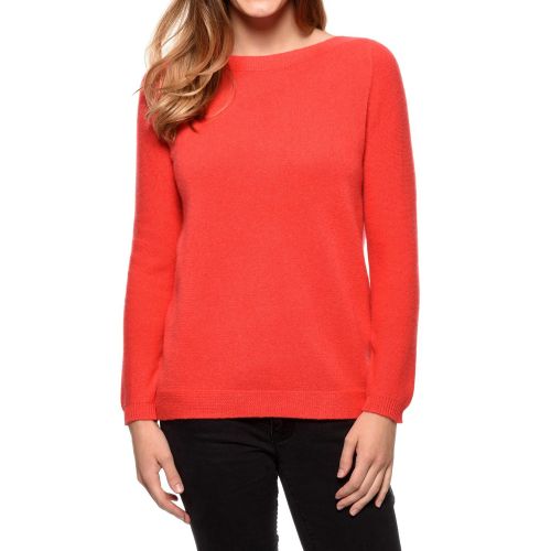 BIJOUX Pull Col Bateau 100% Cachemire 2 Fils - Corail - taille L - LES POULETTES - Modalova