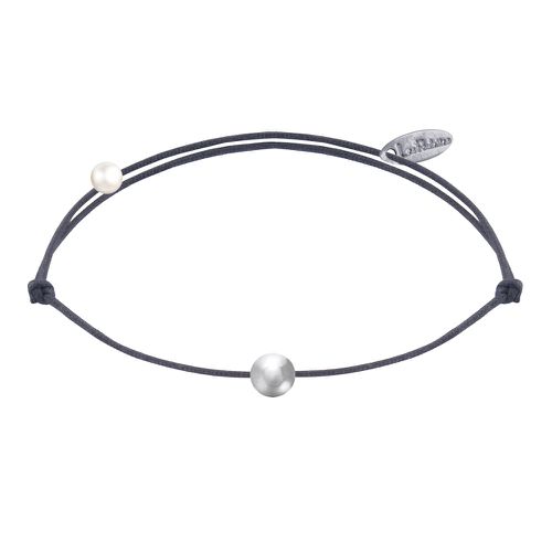 Bracelet Lien Petite Perle Argent - Gris - LES POULETTES BIJOUX - Modalova