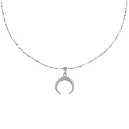 Collier 925 et Pendentif Croissant de Lune - taille 40 cm - LES POULETTES BIJOUX - Modalova