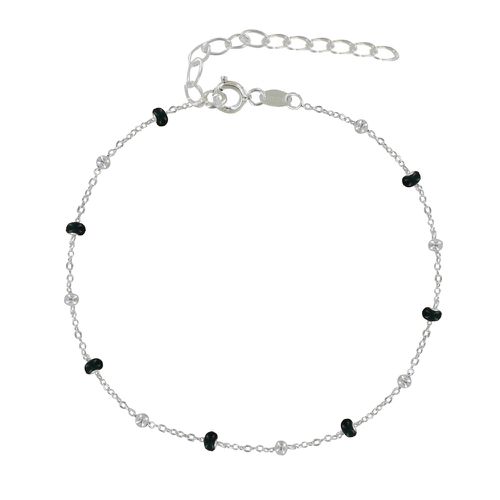 Bracelet Argent Perles Émaillées et Perles Argent - Petite Taille - LES POULETTES BIJOUX - Modalova