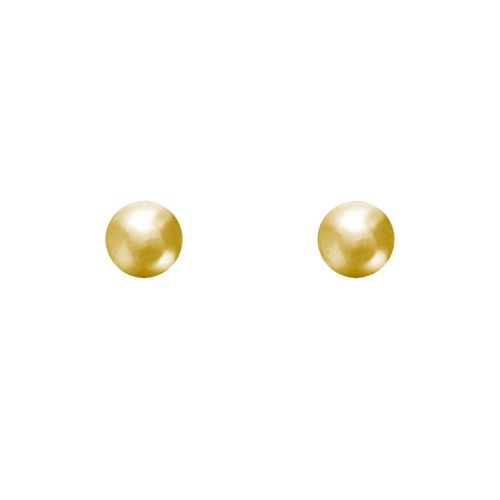 Boucles d'Oreilles Clou Plaqué Perles 6mm - LES POULETTES BIJOUX - Modalova