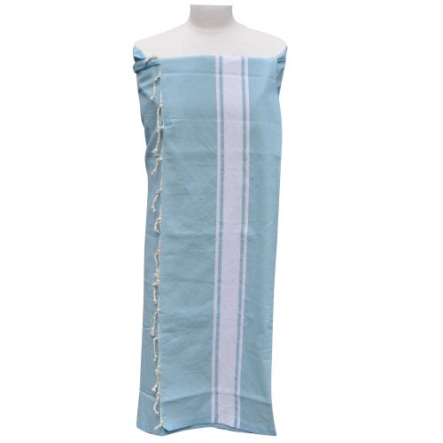 BIJOUX Fouta Drap Plage et Hammam Coton Couleur Clair 100 x - LES POULETTES - Modalova