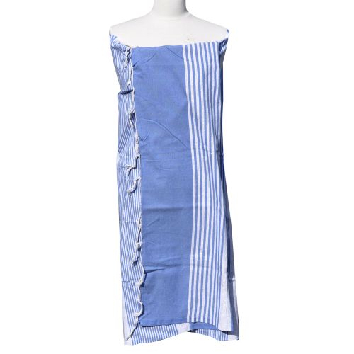 BIJOUX Fouta Drap Plage et Hammam Coton Bande et Petites Rayures Lurex - LES POULETTES - Modalova