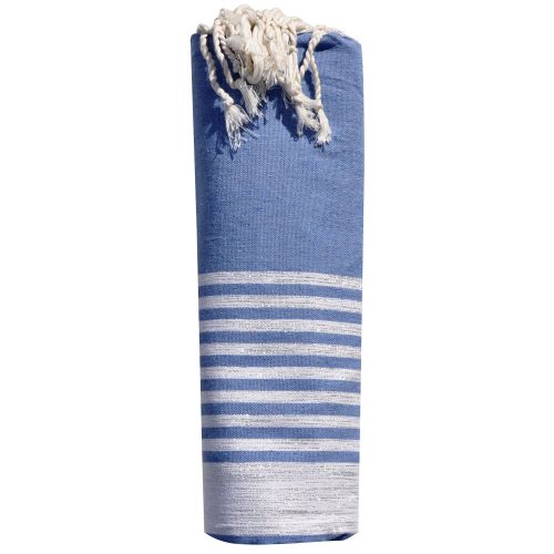 BIJOUX Fouta Drap Plage et Hammam Coton Bande et Petites Rayures Lurex - LES POULETTES - Modalova