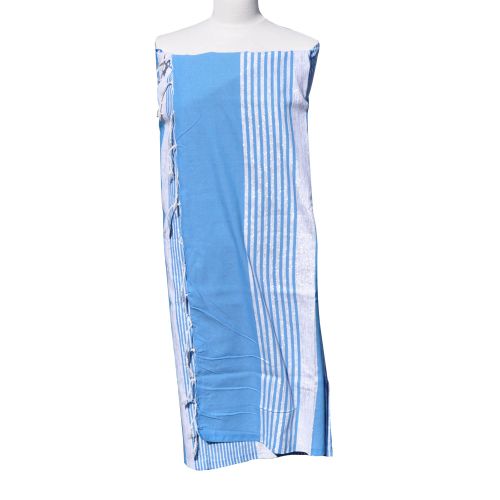 BIJOUX Fouta Drap Plage et Hammam Coton Bande et Petites Rayures Lurex - LES POULETTES - Modalova