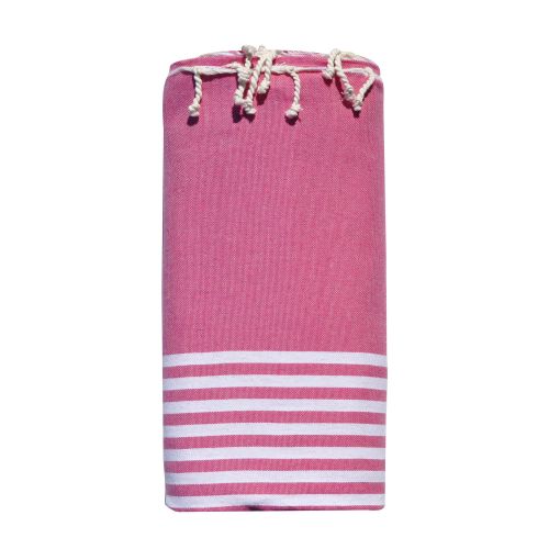 BIJOUX Grand Fouta Drap Plage et Hammam Coton Petites Rayures Blanches - LES POULETTES - Modalova