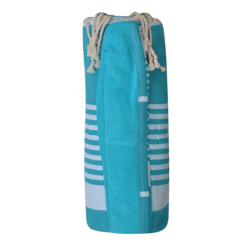 BIJOUX Fouta Eponge Coton Bande et Petites Rayures - LES POULETTES - Modalova