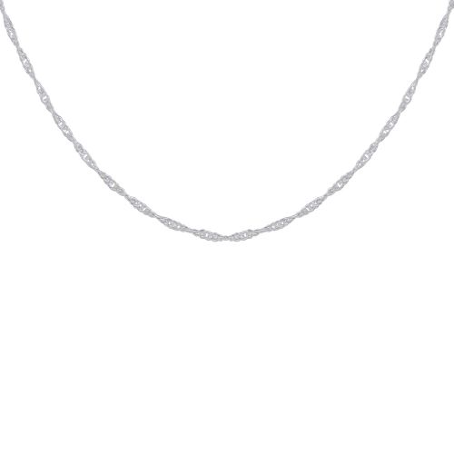 Chaine 925/1000 Maille Singapour 2mm - taille 45 cm - LES POULETTES BIJOUX - Modalova