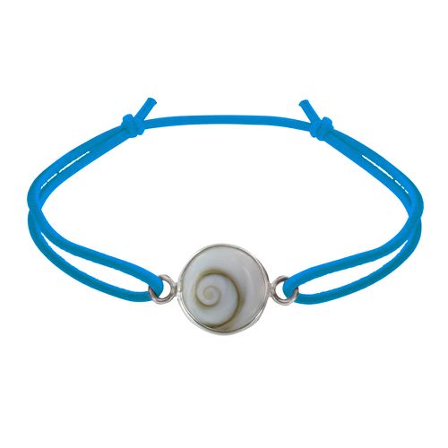 Bracelet Lien Elastique Oeil de Sainte Lucie Rond - Turquoise - LES POULETTES BIJOUX - Modalova