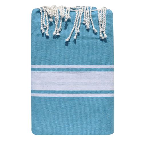 BIJOUX Grand Fouta Drap Plage et Hammam Coton Couleur 150 x - LES POULETTES - Modalova