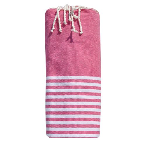 BIJOUX Grand Fouta Drap Plage et Hammam Coton Petites Rayures Blanches - LES POULETTES - Modalova