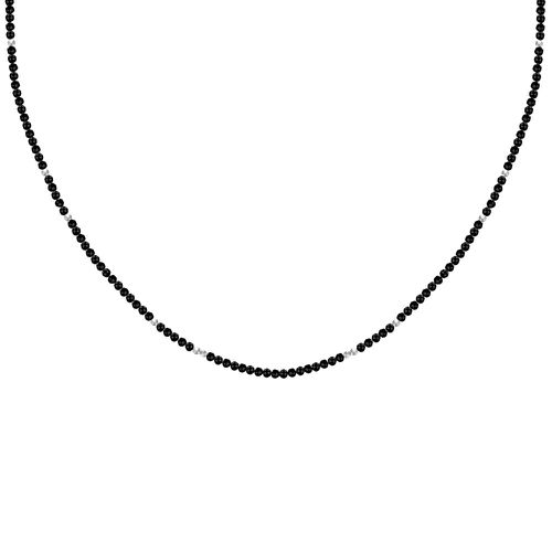 Collier Perles Facettées de Spinelle et Perles Argent - LES POULETTES BIJOUX - Modalova