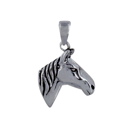 Pendentif Argent Tête de Cheval - LES POULETTES BIJOUX - Modalova